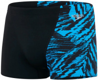 Maillots de bain homme Speedo Allover V-Cut Aquashort Black/Pool