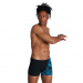 Maillots de bain homme Speedo Allover V-Cut Aquashort Black/Pool