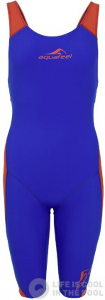 Maillots de bain compétition femme Aquafeel N2K Openback I-NOV Racing Blue/Orange