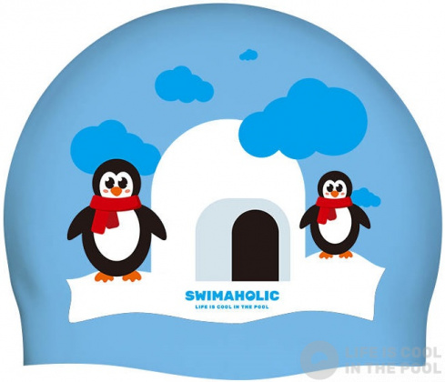 Bonnet de bain Swimaholic Christmas Penguin Cap