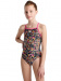 Maillots de bain fille Arena Girls Swimsuit Lightdrop Back Allover Freak Rose/Black/Multi