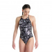 Maillots de bain femme Arena Icons Swimsuit Fast Back All Over Multi/Asphalt/Black