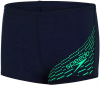 Maillots de bain homme Speedo Medley Logo Aquashort Boy Navy/Fake Green