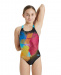 Maillots de bain fille Arena Girls Swimsuit Swim Pro Back Placement Black/Martinica