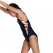 Maillots de bain fille Speedo HyperBoom Splice Muscleback Girl True Navy/Siren Red/Papaya Punch