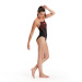 Maillots de bain femme Speedo Medley Logo 1 Piece Black/Siren Red