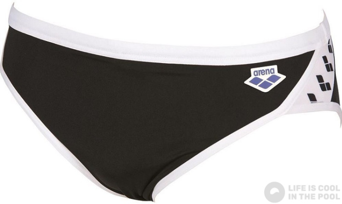 Maillots de bain homme Arena Icons Swim Brief Solid Black/White