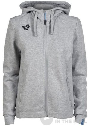 Sweatshirt pour femmes Arena Women Team Hooded Jacket Panel Medium Grey/Heather