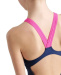 Maillots de bain fille Arena Girls Swimsuit V Back Graphic Navy/Freak Rose