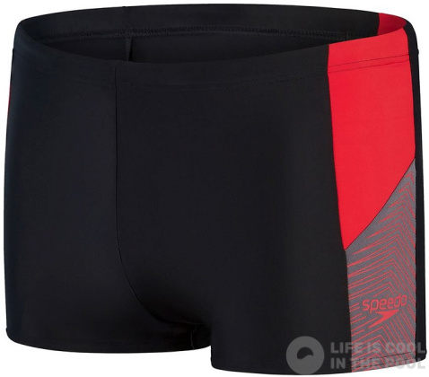 Maillots de bain homme Speedo Dive Aquashort Black/Fed Red/Dove Grey