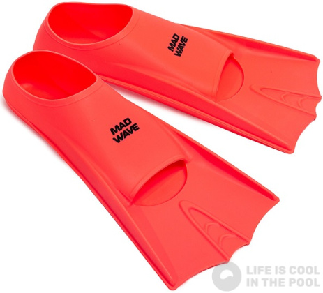 Palmes de natation Mad Wave Flippers Training Fins Red