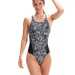 Maillots de bain femme Speedo Allover Digital Recordbreaker Black/USA Charcoal/Shark Grey/White