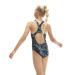 Maillots de bain fille Speedo Hyper Boom Allover Medalist Girl Black/Bolt/Dove Grey