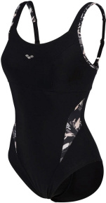 Maillots de bain femme Arena Bodylift Swimsuit Francy Strap Back Black/White/Multi