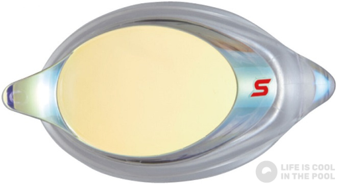 Lentilles dioptriques  Swans SRXCL-MPAF Mirrored Optic Lens Racing Clear/Yellow