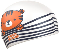 Bonnet de bain Mad Wave Tiger Swim Cap