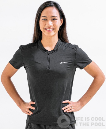 T-shirt femme Finis Tech Polo Womens Black