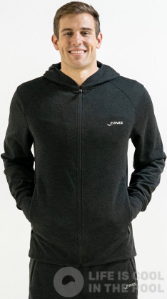 Sweats à capuche homme Finis Tech Jacket Mens Black