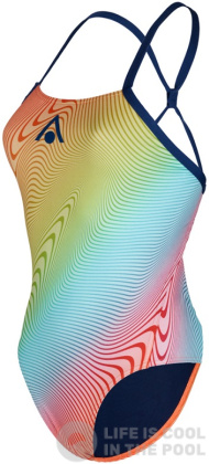 Maillots de bain femme Aqua Sphere Essential Tie Back Multicolor/Orange