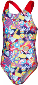 Maillots de bain femme Speedo Digital Allover Splashback True Navy/Fed Red/Blue Flame/Violet/Yellow