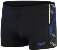 Maillots de bain homme Speedo Tech Panel Aquashort Black/Chroma Blue/Spritz