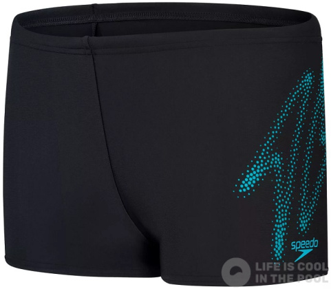 Maillots de bain garcon Speedo Hyper Boom Placement Aquashort Boy Black/Bolt