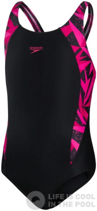 Maillots de bain fille Speedo HyperBoom Splice Muscleback Girl Black/Electric Pink/Ecstatic