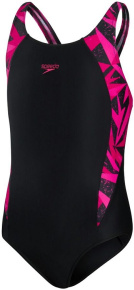 Maillots de bain fille Speedo HyperBoom Splice Muscleback Girl Black/Electric Pink/Ecstatic