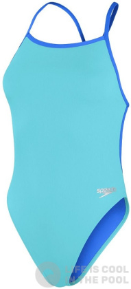 Maillots de bain femme Speedo Solid Vback Fluo Arctic/True Cobalt