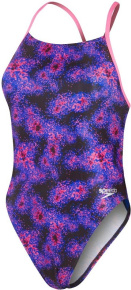 Maillots de bain femme Speedo Allover Digital Lattice Back Hyper Lights Black/Cobalt/Indigo Glow/Orchid