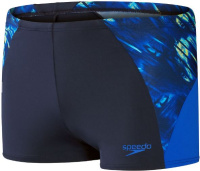 Maillots de bain homme Speedo Eco Endurance+ Splice Aquashort True Navy/Cobalt/Blue/Lemon