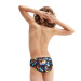 Maillots de bain garcon Speedo 6.5cm Digital Allover Brief Boy Black/Hypersonic Blue/Orange/Lumo Green