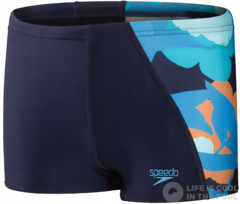 Maillots de bain garcon Speedo Digital Panel Aquashort Boy Navy/Baja Blue/Apricot/Mystic/Marine Blue