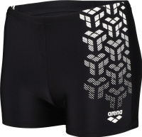 Maillots de bain garcon Arena Boys Kikko V Swim Short Graphic Black/White