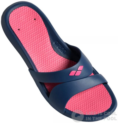 Pantoufles pour femmes Arena Nina Navy/Magenta