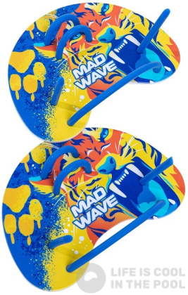 Plaquettes de natation Mad Wave Finger Paddles Fun