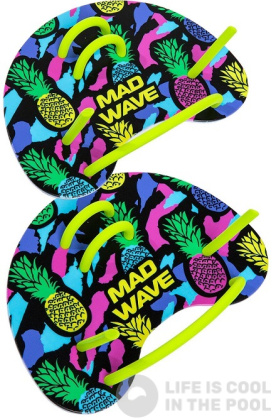 Plaquettes de natation Mad Wave Finger Paddles Fun