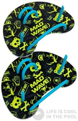 Plaquettes de natation Mad Wave Finger Paddles Fun