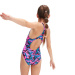 Maillots de bain fille Speedo HyperBoom Allover Medalist Girl Black/Candy Vibe/Ocean Depths