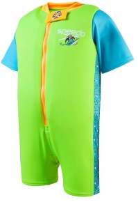 Gilets de natation enfant Speedo Character Printed Float Suit Chima Azure Blue/Fluro Green