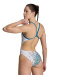 Maillots de bain femme Arena Planet Water Swimsuit Challenge Back Blue Cosmo/White Multi