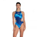 Maillots de bain femme Arena One Floating Tech Back One Piece Silver/White/Navy