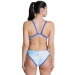 Maillots de bain femme Arena One Dreams Double Cross One Piece Neon Blue/Silver/White