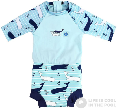 Maillots de bain bebe Splash About Happy Nappy Sunsuit Vintage Moby