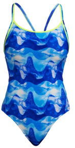 Maillots de bain femme Funkita Dive In Diamond Back One Piece