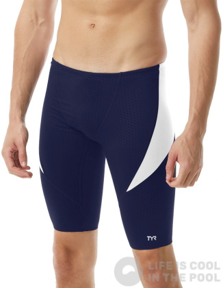 Maillots de bain homme Tyr Hexa Splice Jammer Navy/White