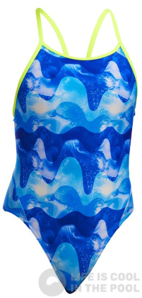 Maillots de bain fille Funkita Dive In Diamond Back One Piece Girls