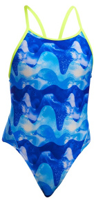 Maillots de bain fille Funkita Dive In Diamond Back One Piece Girls