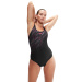 Maillots de bain femme Speedo Hyperboom Placement Muscleback Black/Electric Pink/USA Charcoal