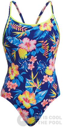 Maillots de bain femme Funkita In Bloom Diamond Back One Piece